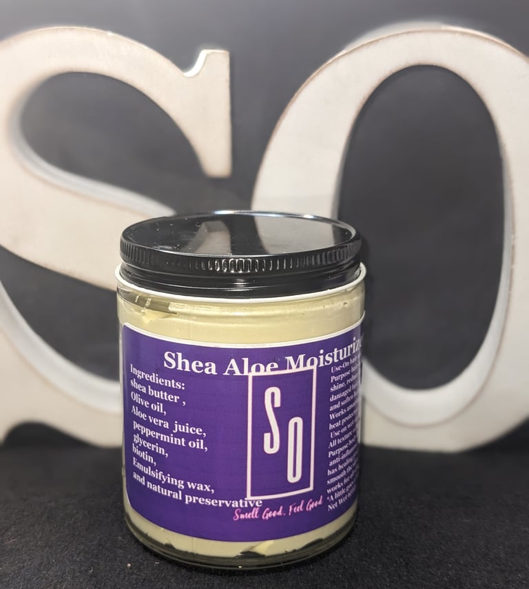 Shea Aloe moisturizer Hair (Peppermint scent) Net.Wt.6oz(170g)
