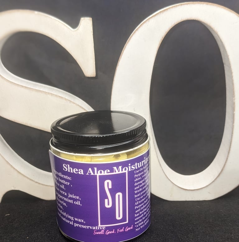 Shea Aloe moisturizer Hair (Peppermint scent) Net.Wt.4oz(113g)